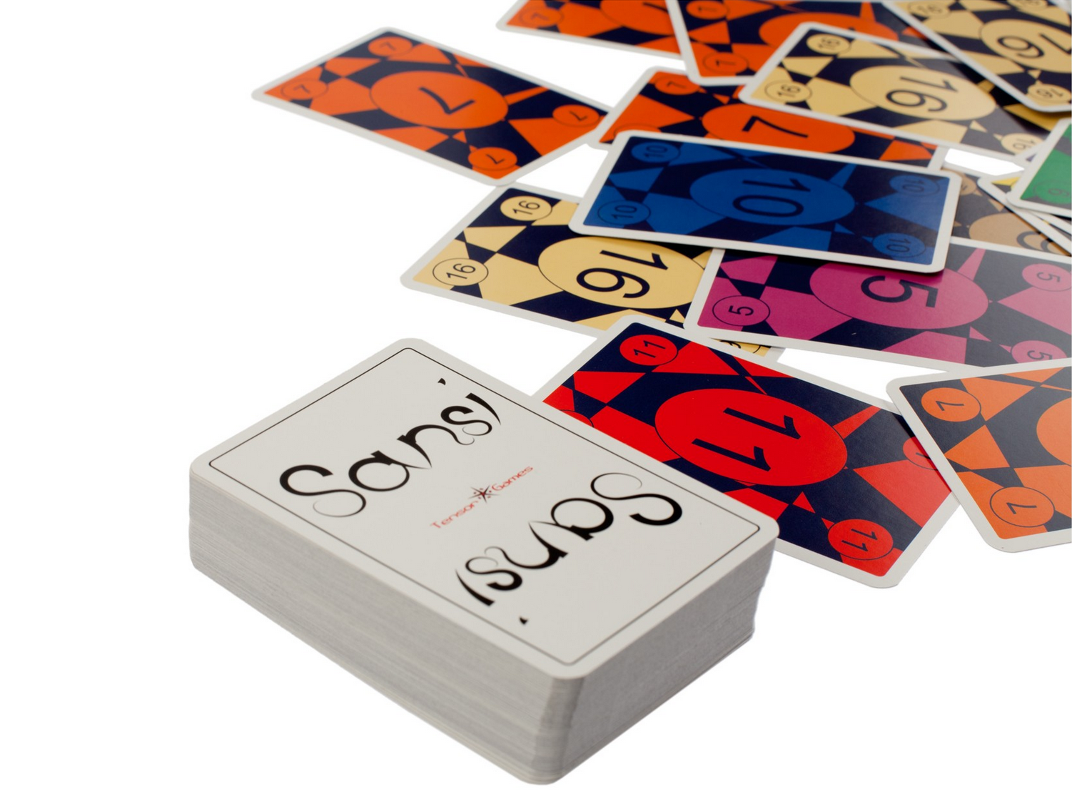 Nahaufnahme der Sansi-Karten